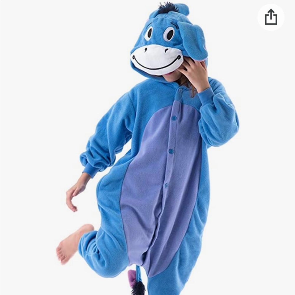 COPY: NWT Cosplay Kids Eeyore PJ Onsie 7